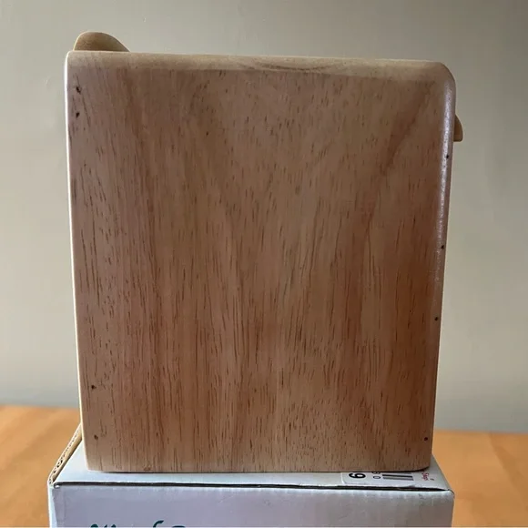 Wood Rattan Recipe Box